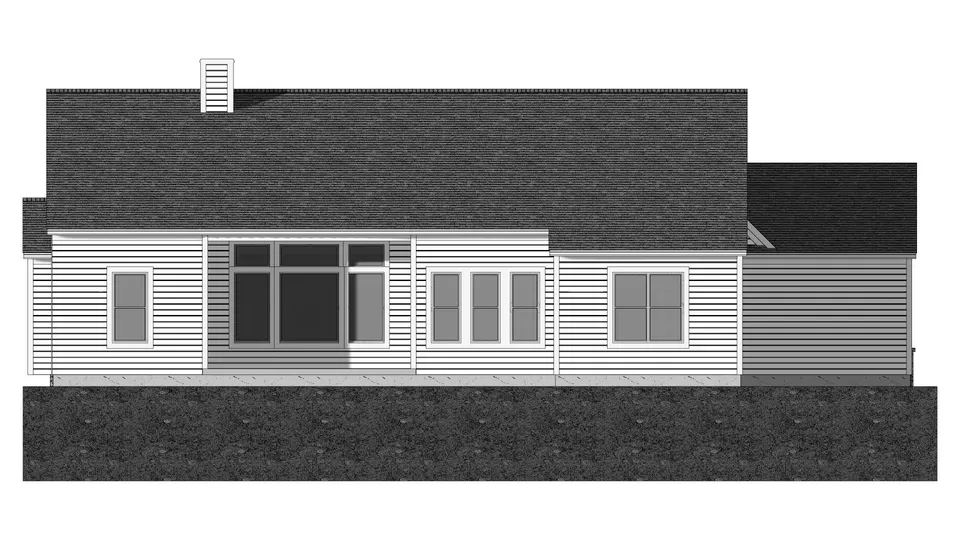 The Autumn Ridge house plan, exterior view 3